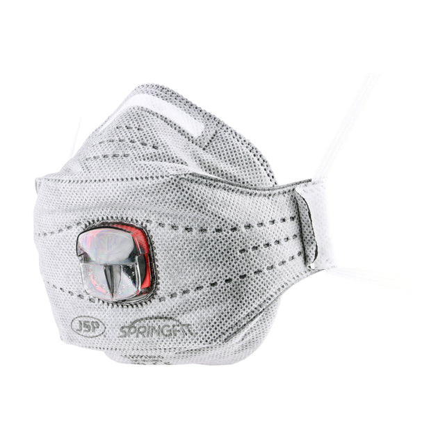 This is an image of Timco - SpringFit FFP3 Fold Flat Mask with Typhoon Valve & Nuisance Carbon Layer FFP3 | Carbon Layer (1 Each Bag) BGA802206N00