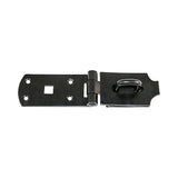 This is an image of Timco - Secure Bolt On Hasp & Staple - Heavy Duty - Black 10" (1 Each TIMbag) BHS10BP