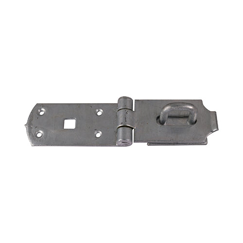 This is an image of Timco - Secure Bolt On Hasp & Staple - Heavy Duty - Hot Dipped Galvanised 10" (1 Each TIMbag) BHS10GP