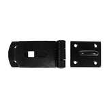 This is an image of Timco - Secure Bolt On Hasp & Staple - Heavy Duty - Black 8" (1 Each Plain Bag) BHS8BB
