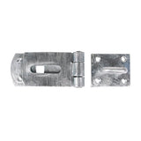 This is an image of Timco - Secure Bolt On Hasp & Staple - Heavy Duty - Hot Dipped Galvanised 8" (1 Each Plain Bag) BHS8GB