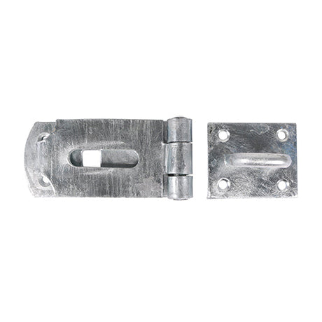 This is an image of Timco - Secure Bolt On Hasp & Staple - Heavy Duty - Hot Dipped Galvanised 8" (1 Each Plain Bag) BHS8GB