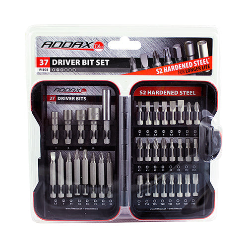 This is an image of Timco - Mixed S2 Driver Bit Set 37pcs (37 Pieces Case) BIT37SET