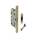 Quality image of Bonaiti Polaris 2XT Magnetic Key Sashlock 60mm backset - Matt Antique Brass | Sku. bon2xtlk60mab | available from Trade Door Handles.