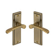 High quality image of the Sorrento Door Handle Lever Latch Boston Design Antique on Zinc finish | Sku. BOS1010-AZ | available to order from Trade Door Handles.