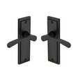 High quality image of the Sorrento Door Handle Lever Latch Boston Design Matt Black finish | Sku. BOS1010-BLK | available to order from Trade Door Handles.