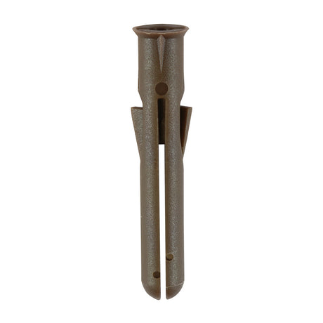 This is an image of Timco - Premium Plastic Plugs - Brown 42mm - (200 PCS TIMbag) BPLUGPREM200