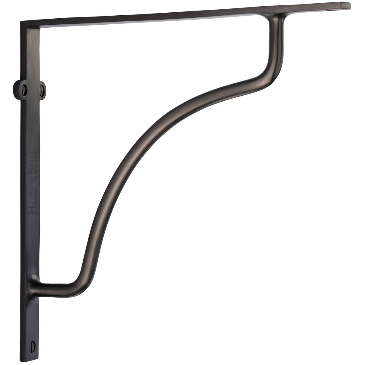 High quality image of the Heritage Brass Cable Shelf Bracket 10'' x 10'' Matt Bronze Finish
 | Sku. br2120-10-mb | Discounted prices available from Trade Door Handles