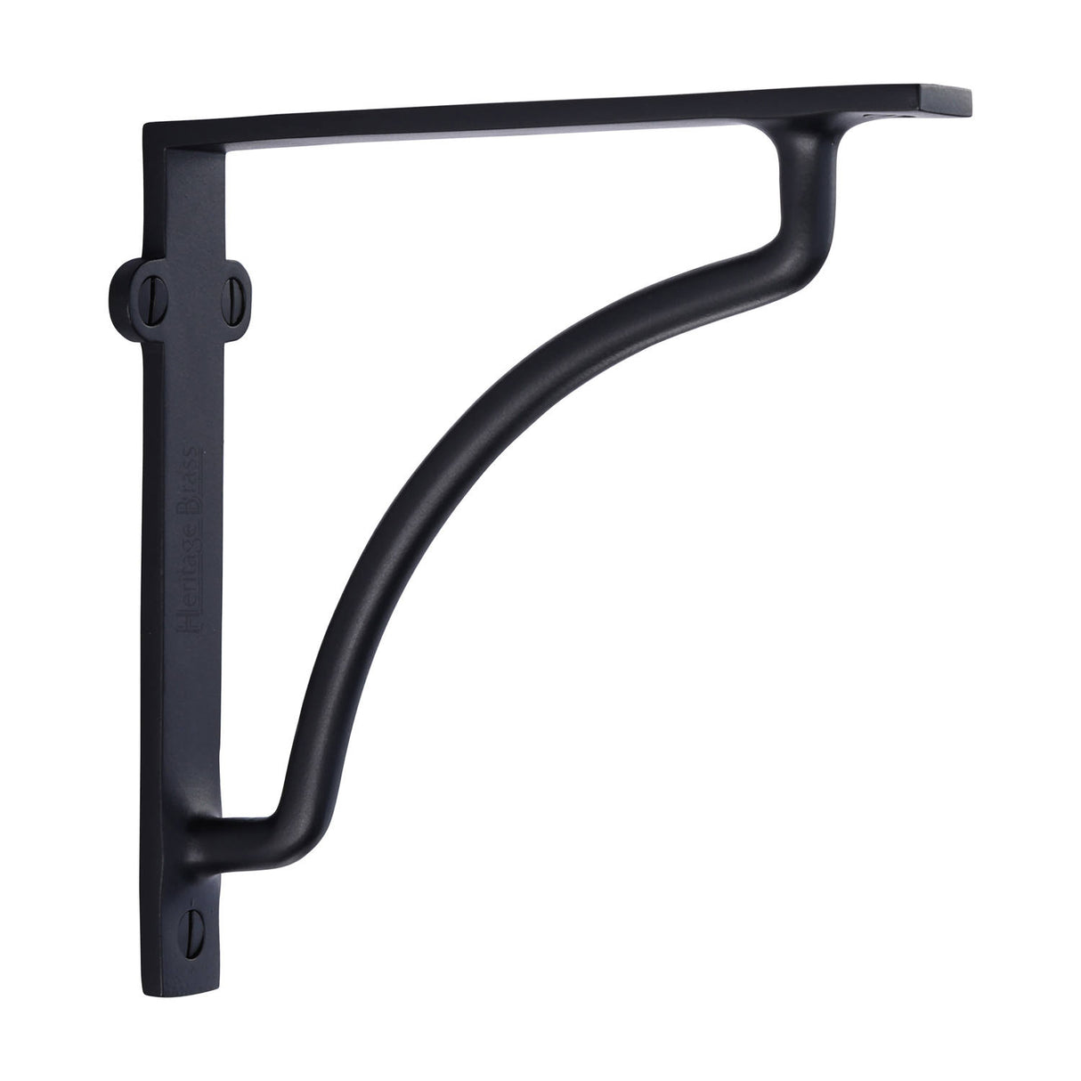 High quality image of the Heritage Brass Cable Shelf Bracket 6'' x 6'' Matt Black Finish
 | Sku. br2120-6-bkmt | Discounted prices available from Trade Door Handles
