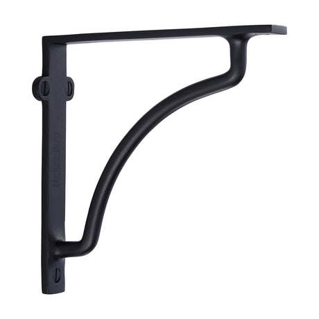 High quality image of the Heritage Brass Cable Shelf Bracket 6'' x 6'' Matt Black Finish
 | Sku. br2120-6-bkmt | Discounted prices available from Trade Door Handles