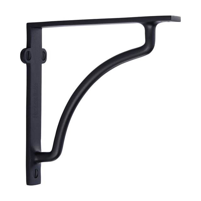 High quality image of the Heritage Brass Cable Shelf Bracket 6'' x 6'' Matt Black Finish
 | Sku. br2120-6-bkmt | Discounted prices available from Trade Door Handles