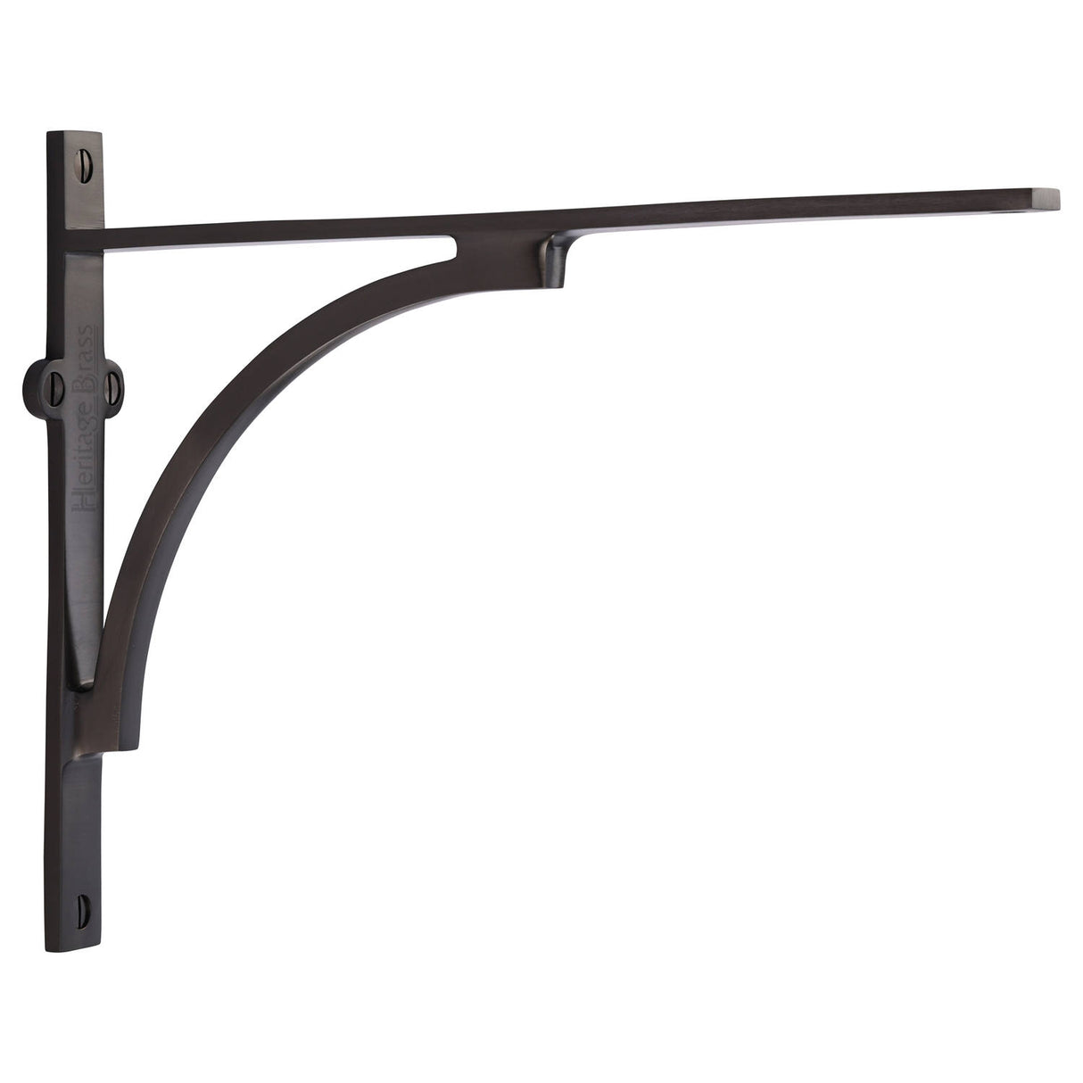 High quality image of the Heritage Brass Arch Shelf Bracket 10'' x 8'' Matt Bronze Finish | Sku. br2140-10-mb | Discounted prices available from Trade Door Handles
