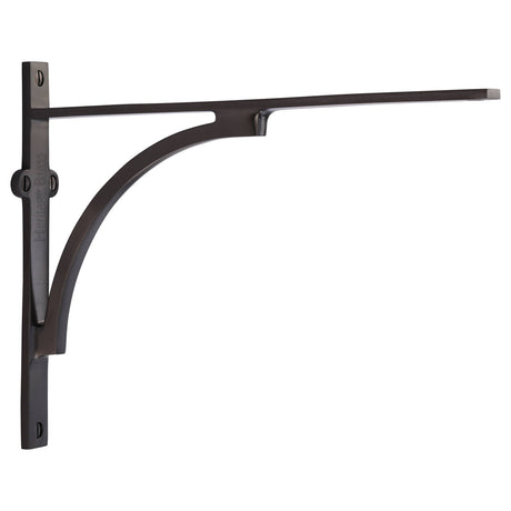 High quality image of the Heritage Brass Arch Shelf Bracket 10'' x 8'' Matt Bronze Finish | Sku. br2140-10-mb | Discounted prices available from Trade Door Handles
