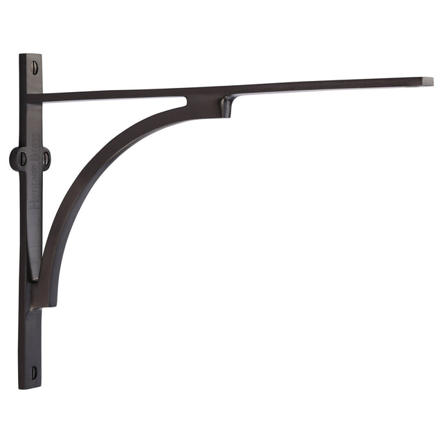 High quality image of the Heritage Brass Arch Shelf Bracket 10'' x 8'' Matt Bronze Finish | Sku. br2140-10-mb | Discounted prices available from Trade Door Handles