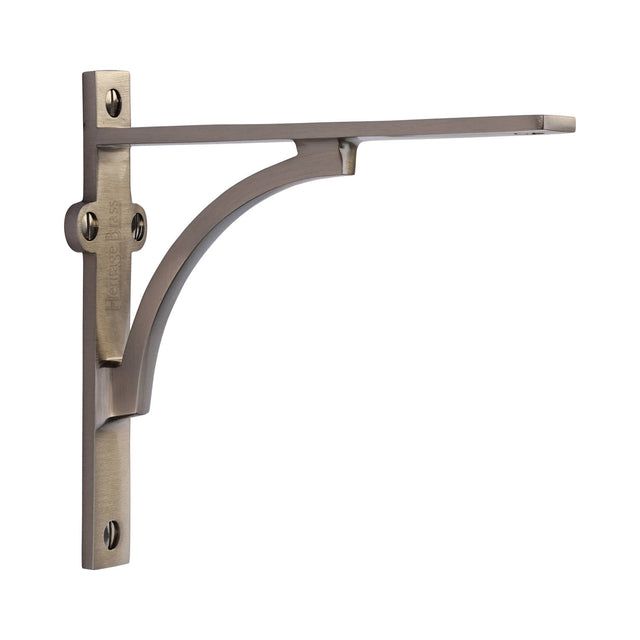High quality image of the Heritage Brass Arch Shelf Bracket 6'' x 5'' Satin Nickel Finish | Sku. br2140-6-sn | Discounted prices available from Trade Door Handles