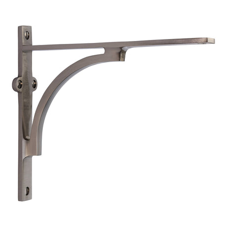 High quality image of the Heritage Brass Arch Shelf Bracket 8'' x 6.5'' Satin Nickel Finish | Sku. br2140-8-sn | Discounted prices available from Trade Door Handles