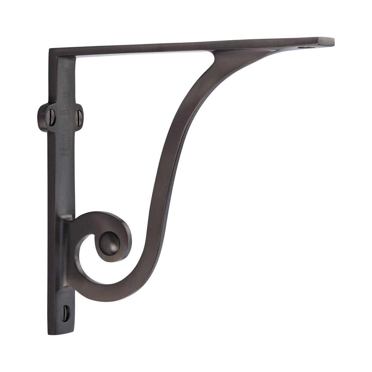 High quality image of the Heritage Brass Ornate Shelf Bracket 6'' x 5'' Matt Bronze Finish | Sku. br2170-6-mb | Discounted prices available from Trade Door Handles