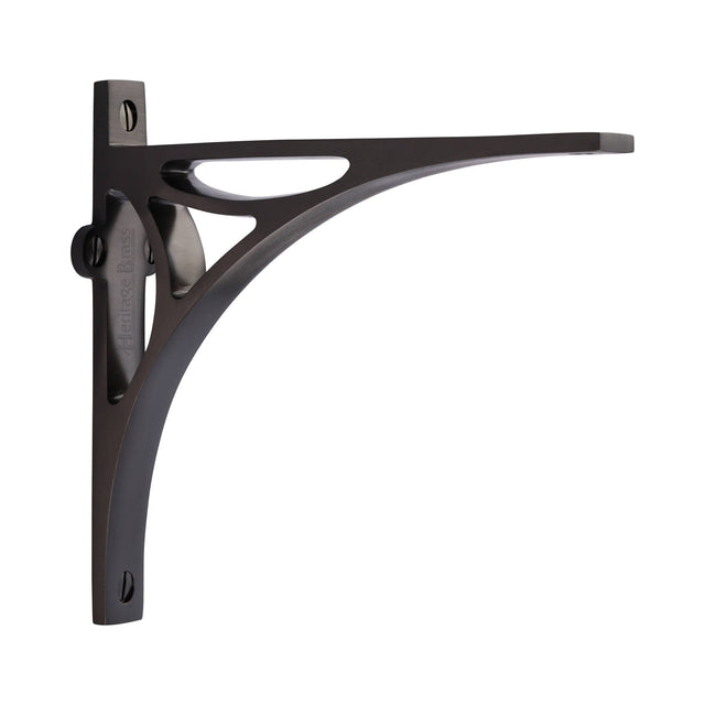 High quality image of the Heritage Brass Bridge Shelf Bracket 6'' x 5'' Matt Bronze Finish | Sku. br2190-6-mb | Discounted prices available from Trade Door Handles