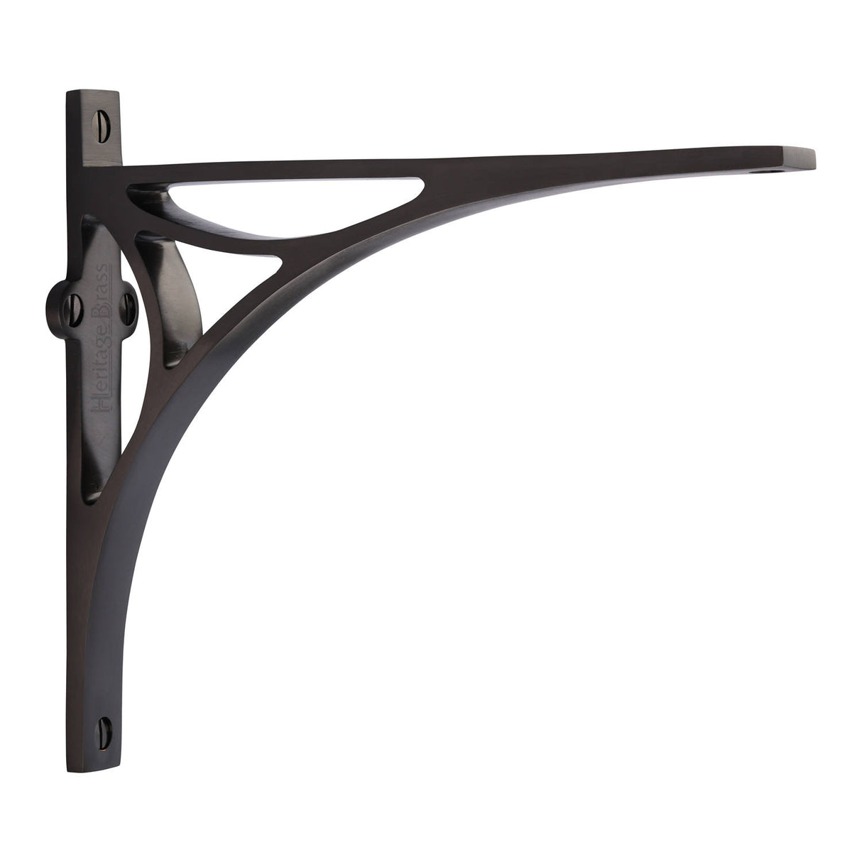 High quality image of the Heritage Brass Bridge Shelf Bracket 8'' x 6.5'' Matt Bronze Finish | Sku. br2190-8-mb | Discounted prices available from Trade Door Handles