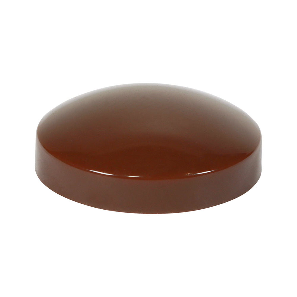 This is an image of Timco - Two Piece Screw Caps - Brown To fit 3.5 to 4.2 Screw - (100 PCS TIMpac) BROWNPLAST