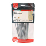 This is an image of Timco - Round Wire Nails - Bright 125 x 5.60mm (0.5 Kg TIMbag) BRW125MB
