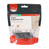 This is an image of Timco - Round Wire Nails - Bright 65 x 3.35mm (0.5 Kg TIMbag) BRW65MB