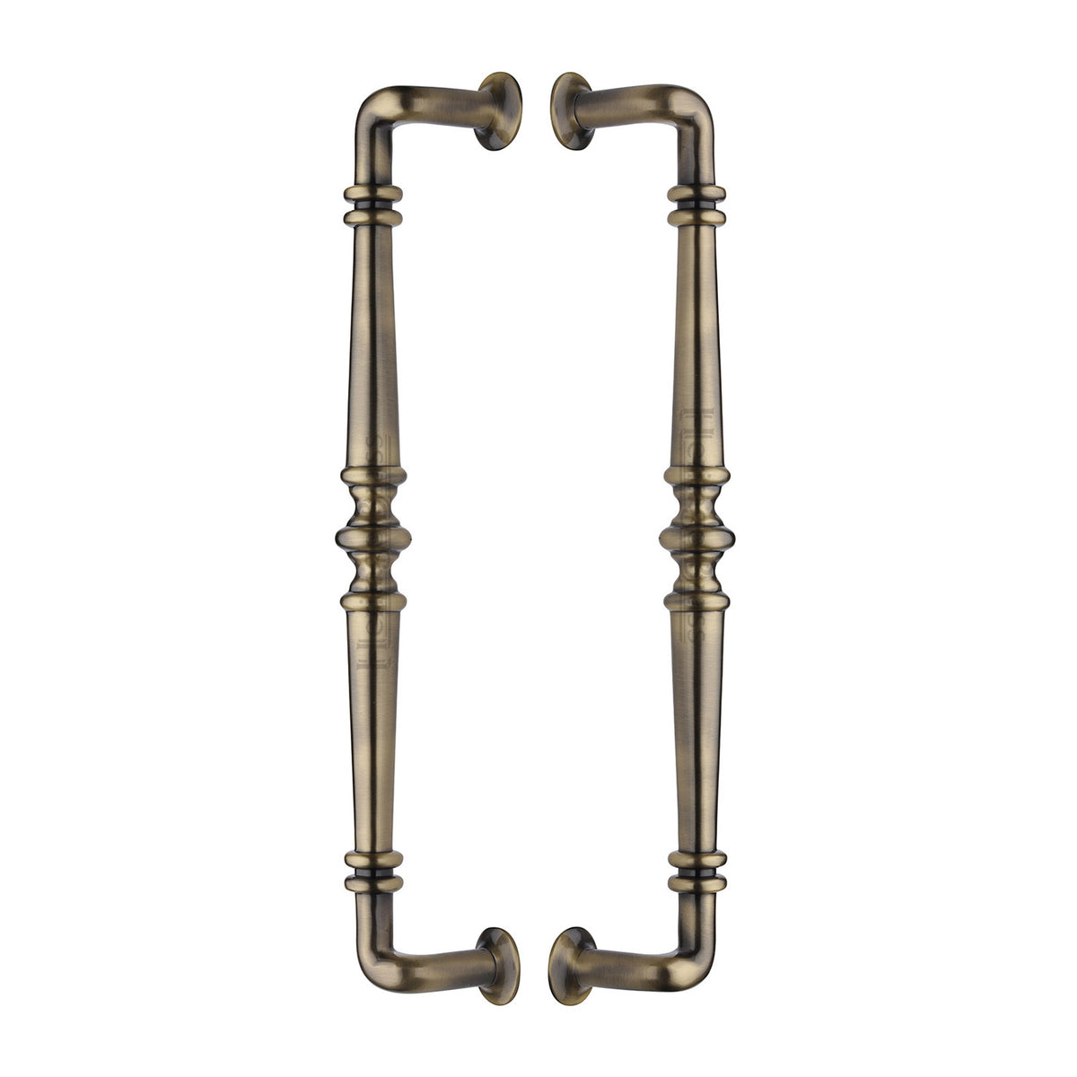High quality image of the Heritage Brass Back to Back Door Pull Handle Avon Design Antique Brass Finish
 | Sku. btb1169-390-at | Discounted prices available from Trade Door Handles