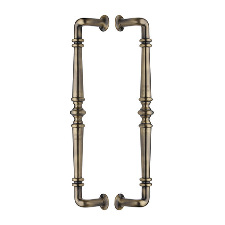 High quality image of the Heritage Brass Back to Back Door Pull Handle Avon Design Antique Brass Finish
 | Sku. btb1169-390-at | Discounted prices available from Trade Door Handles