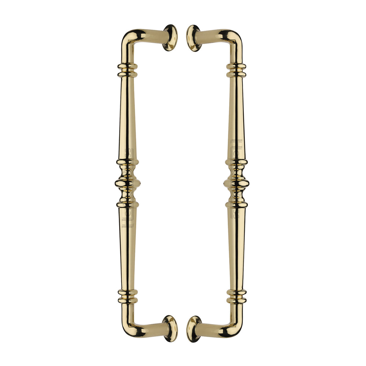 High quality image of the Heritage Brass Back to Back Door Pull Handle Avon Design Polished Brass Finish | Sku. btb1169-390-pb | Discounted prices available from Trade Door Handles