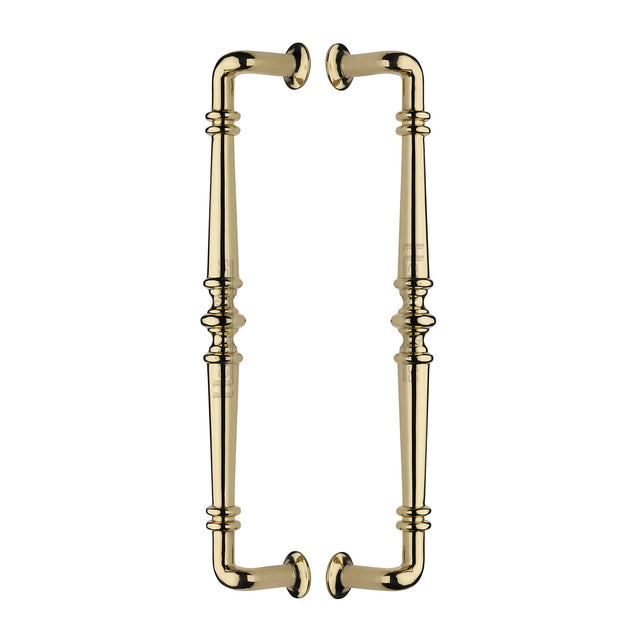 High quality image of the Heritage Brass Back to Back Door Pull Handle Avon Design Polished Brass Finish | Sku. btb1169-390-pb | Discounted prices available from Trade Door Handles