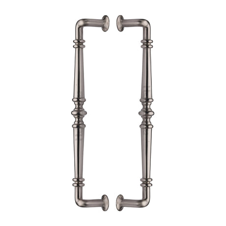 High quality image of the Heritage Brass Back to Back Door Pull Handle Avon Design Satin Nickel Finish | Sku. btb1169-390-sn | Discounted prices available from Trade Door Handles