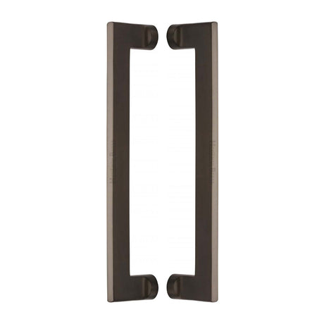 High quality image of the Heritage Brass Back to Back Door Pull Handle Apollo Design 307mm Matt Bronze Finish
 | Sku. btb4150-307-mb | Discounted prices available from Trade Door Handles