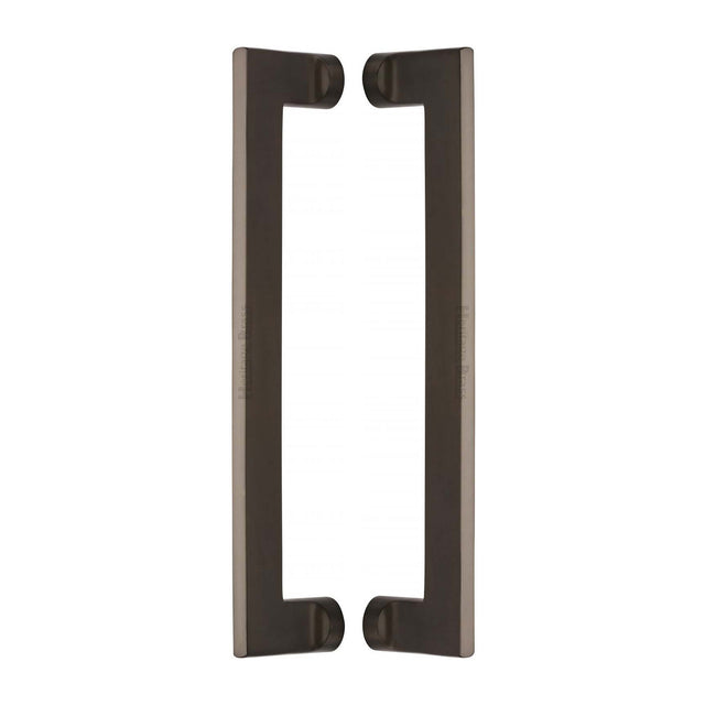High quality image of the Heritage Brass Back to Back Door Pull Handle Apollo Design 307mm Matt Bronze Finish
 | Sku. btb4150-307-mb | Discounted prices available from Trade Door Handles