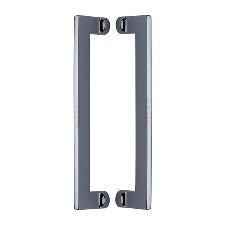 High quality image of the Heritage Brass Back to Back Door Pull Handle Apollo Design 307mm Polished Chrome Finish | Sku. btb4150-307-pc | Discounted prices available from Trade Door Handles