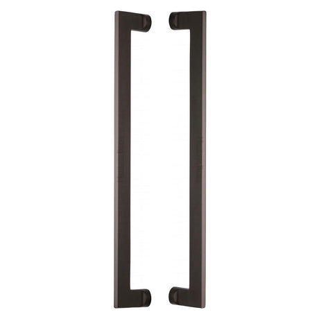 High quality image of the Heritage Brass Back to Back Door Pull Handle Apollo Design 460mm Matt Bronze Finish | Sku. btb4150-460-mb | Discounted prices available from Trade Door Handles