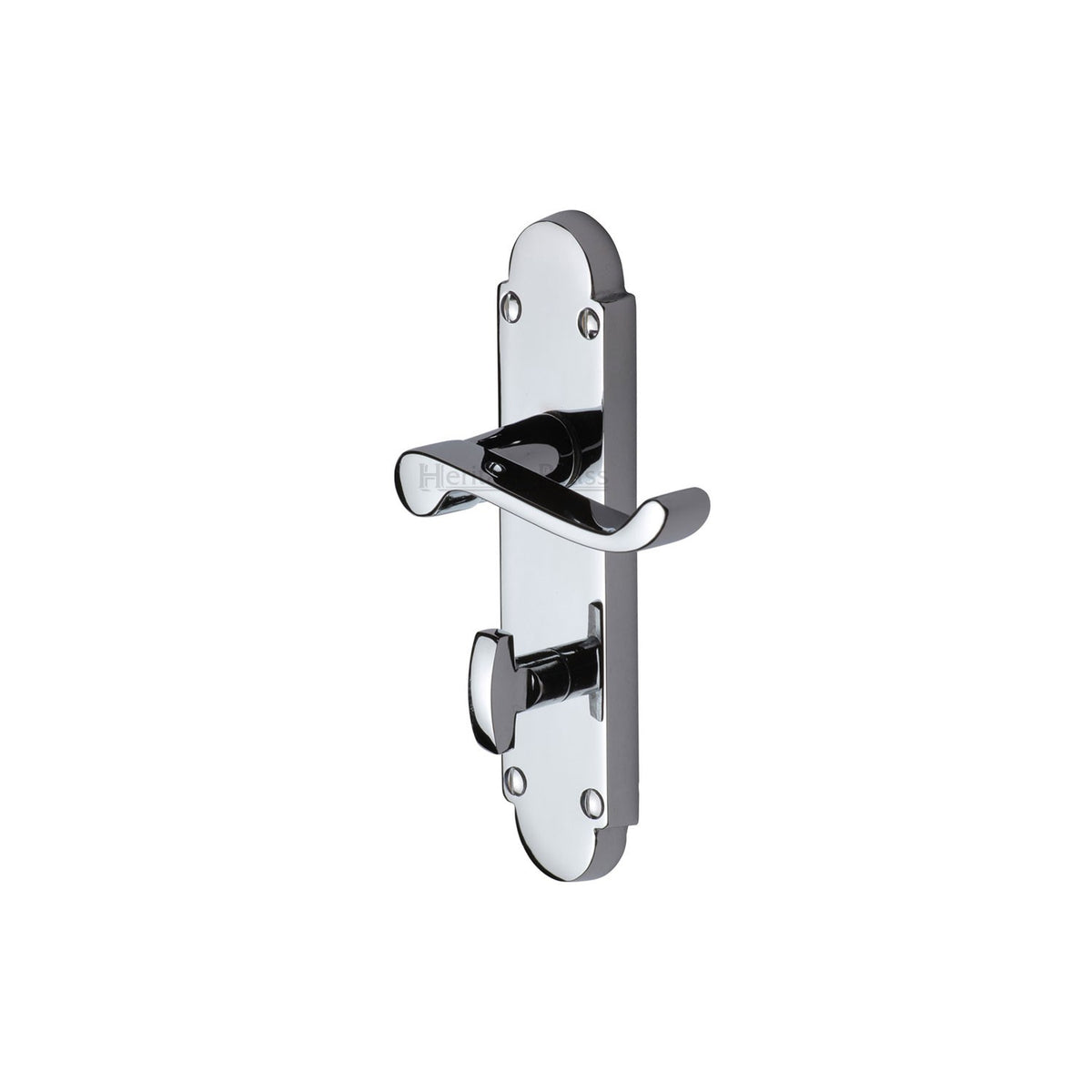 High quality image of the Heritage Brass Door Handle for Bathroom Builders' Range Polished Chrome Finish | Sku. bui520-pc | Discounted prices available from Trade Door Handles