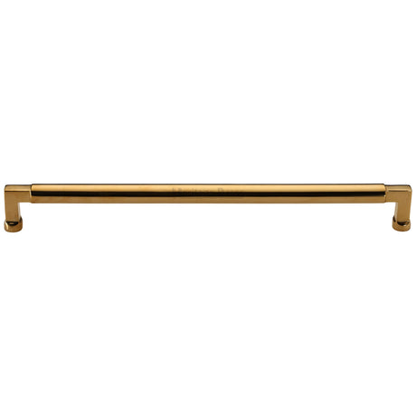 High quality image of Heritage Brass Cabinet Pull Bauhaus Design 320mm CTC Unlacquered Brass Finish | Sku. C0319 101-ULB | available from Trade Door Handles.