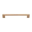 High quality image of Heritage Brass Cabinet Pull Metro Design 192mm CTC Unlacquered Brass Finish | Sku. C0337 256-ULB | available from Trade Door Handles.