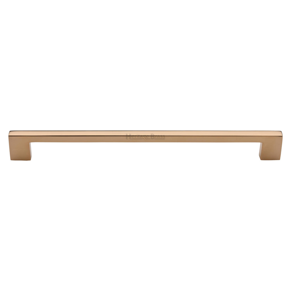 High quality image of Heritage Brass Cabinet Pull Metro Design 256mm CTC Unlacquered Brass Finish | Sku. C0337 320-ULB | available from Trade Door Handles.