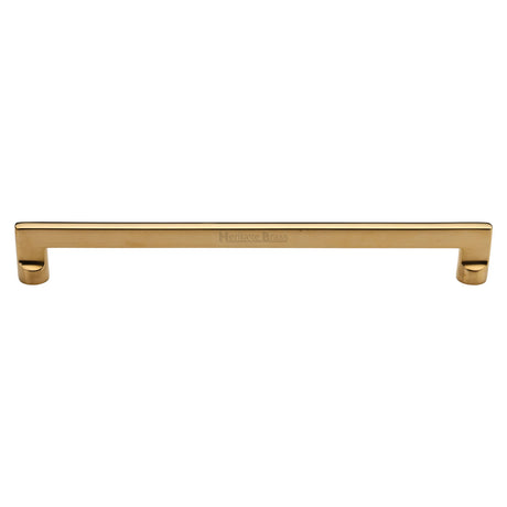 High quality image of Heritage Brass Cabinet Pull Apollo Design 256mm CTC Unlacquered Brass Finish | Sku. C0345 96-ULB | available from Trade Door Handles.