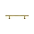 High quality image of the Heritage Brass Cabinet Pull T-Bar Design with 16mm Rose 101mm CTC Polished Brass Finish | Sku. c0362-101-pb | Discounted prices available from Trade Door Handles