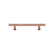 High quality image of the Heritage Brass Cabinet Pull T-Bar Design with 16mm Rose 101mm CTC Satin Rose Gold Finish | Sku. c0362-101-srg | Discounted prices available from Trade Door Handles