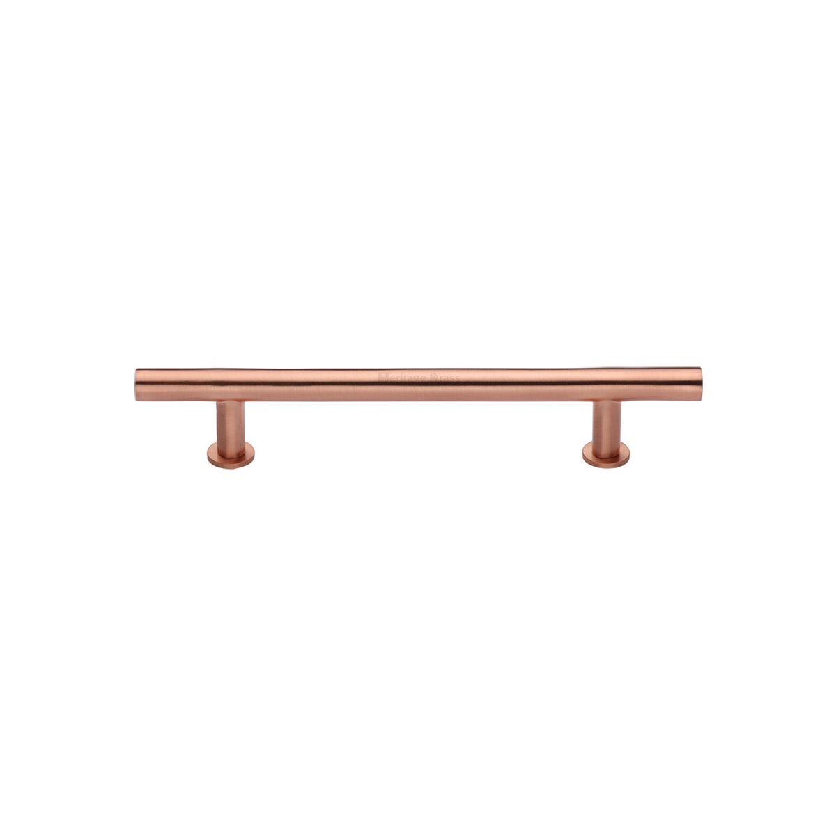 High quality image of the Heritage Brass Cabinet Pull T-Bar Design with 16mm Rose 101mm CTC Satin Rose Gold Finish | Sku. c0362-101-srg | Discounted prices available from Trade Door Handles
