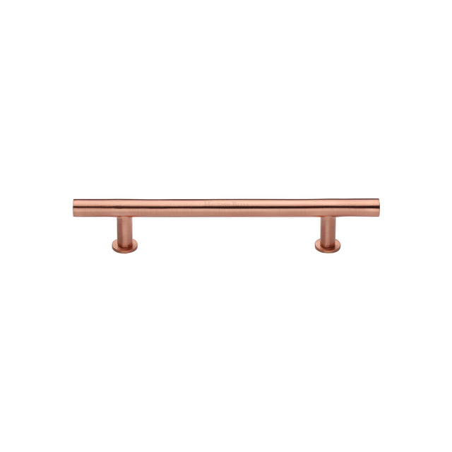 High quality image of the Heritage Brass Cabinet Pull T-Bar Design with 16mm Rose 101mm CTC Satin Rose Gold Finish | Sku. c0362-101-srg | Discounted prices available from Trade Door Handles