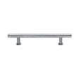 High quality image of the Heritage Brass Cabinet Pull T-Bar Design with 16mm Rose 160mm CTC Satin Chrome Finish | Sku. c0362-160-sc | Discounted prices available from Trade Door Handles