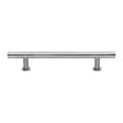 High quality image of the Heritage Brass Cabinet Pull T-Bar Design with 16mm Rose 203mm CTC Satin Chrome Finish | Sku. c0362-203-sc | Discounted prices available from Trade Door Handles