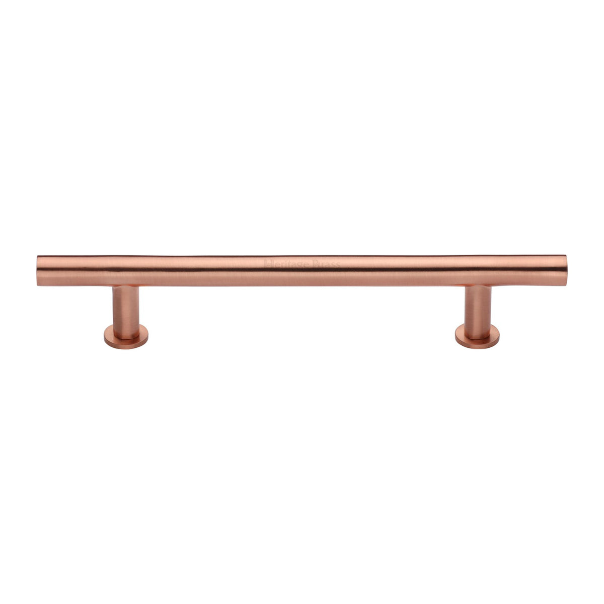 High quality image of the Heritage Brass Cabinet Pull T-Bar Design with 16mm Rose 203mm CTC Satin Rose Gold Finish | Sku. c0362-203-srg | Discounted prices available from Trade Door Handles