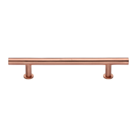 High quality image of the Heritage Brass Cabinet Pull T-Bar Design with 16mm Rose 203mm CTC Satin Rose Gold Finish | Sku. c0362-203-srg | Discounted prices available from Trade Door Handles