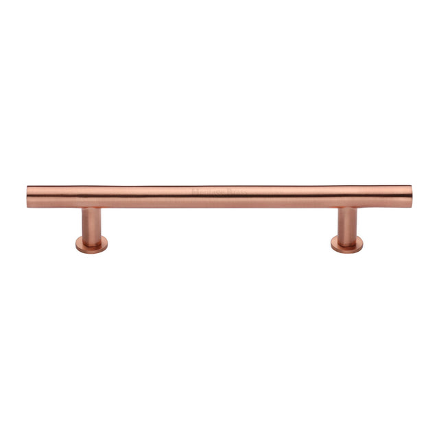 High quality image of the Heritage Brass Cabinet Pull T-Bar Design with 16mm Rose 203mm CTC Satin Rose Gold Finish | Sku. c0362-203-srg | Discounted prices available from Trade Door Handles