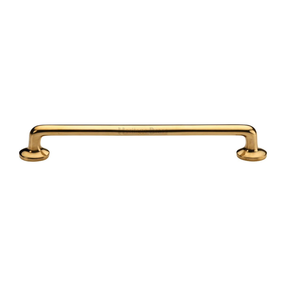 High quality image of Heritage Brass Cabinet Pull Traditional Design 203mm CTC Unlacquered Brass Finish | Sku. C0376 256-ULB | available from Trade Door Handles.